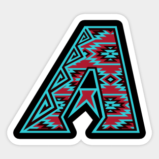 Native Print Dbacks A 1 Sticker